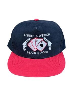 Vintage A Smith & Wesson Beats 4 Aces Hat